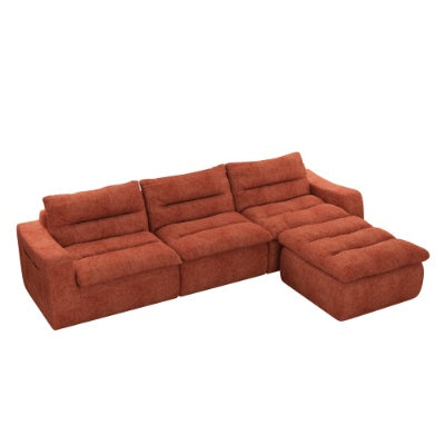 L-Shaped Modular Beanbag Sofa Modern & Comfy Design - FAIFCO