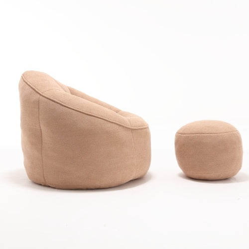 Foam Bean Bag Chair with Footrest - FAIFCO