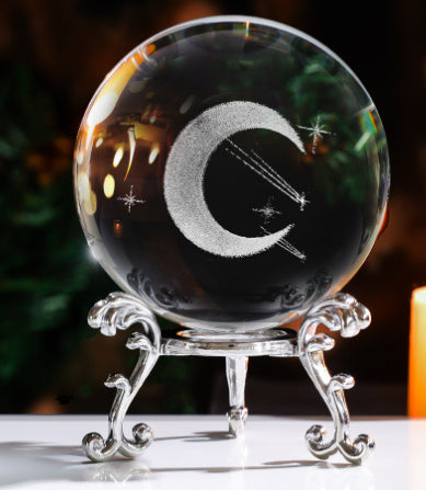 3D Solar System Crystal Ball Decoration