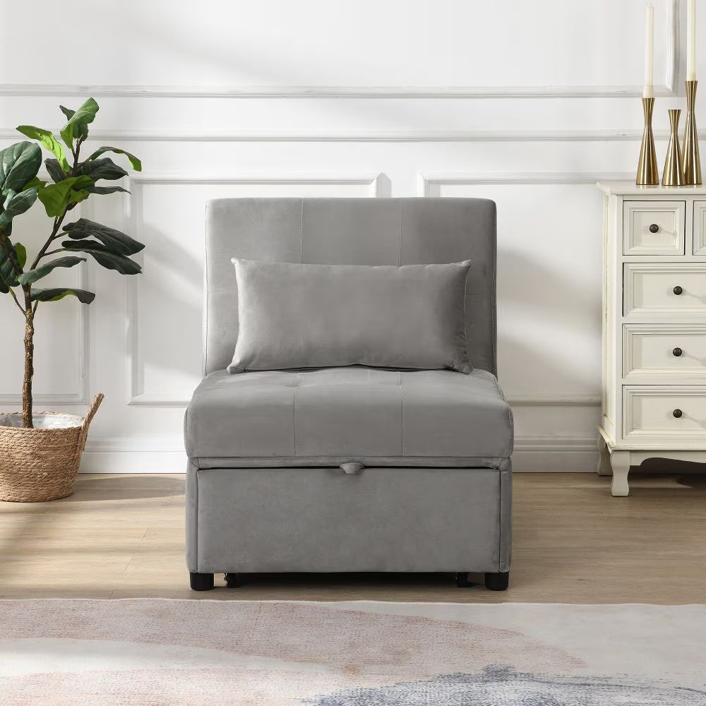 FAIF™ Folding Ottoman Sofa Bed Gray - FAIFCO
