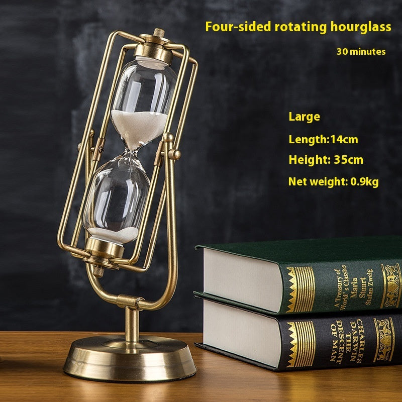 Wooden Hourglass Timer 15 Minutes Desk Study Room