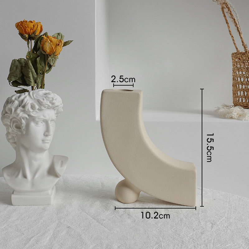 Minimalist Ceramic Vase for Living Room
