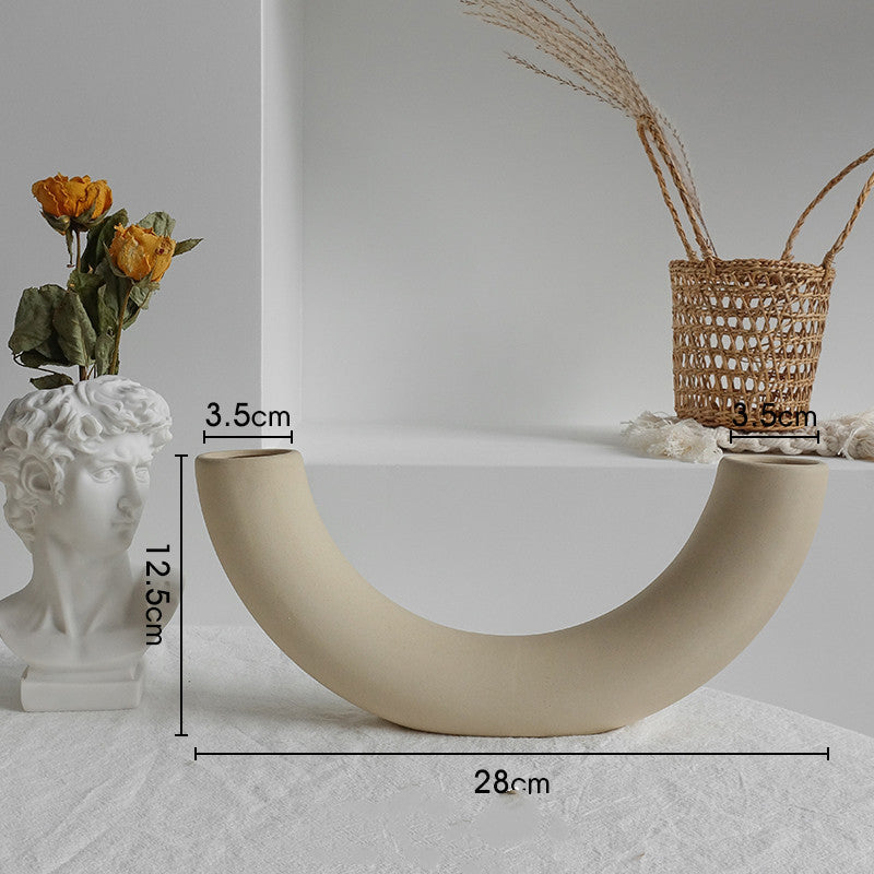 Minimalist Ceramic Vase for Living Room