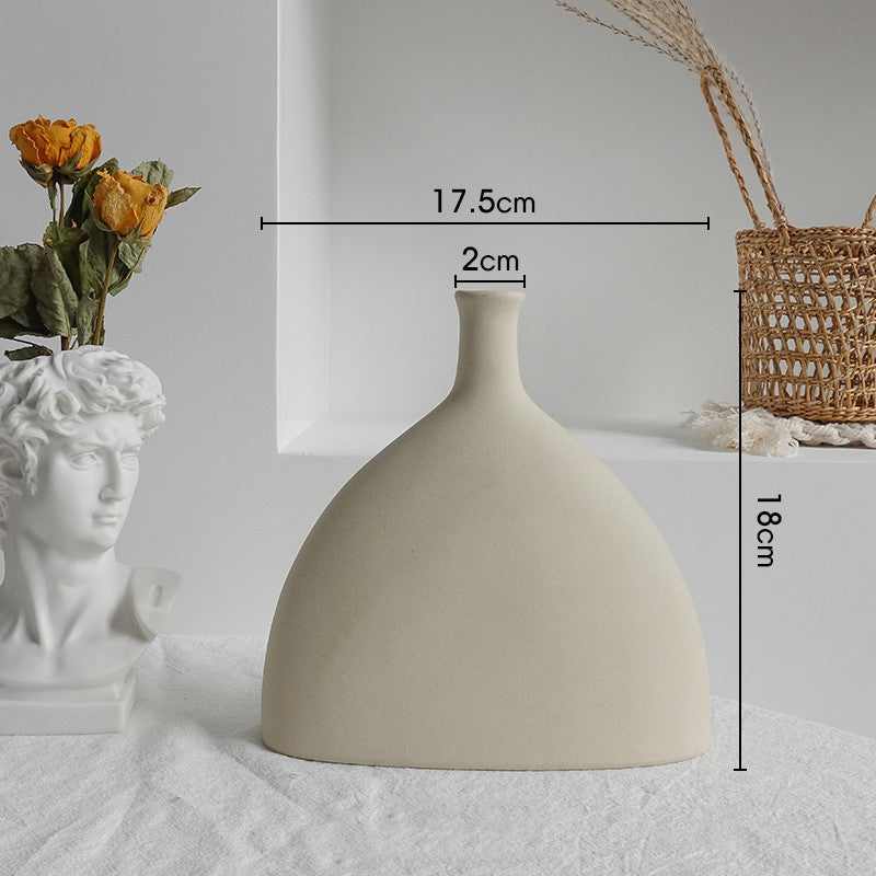 Minimalist Ceramic Vase for Living Room