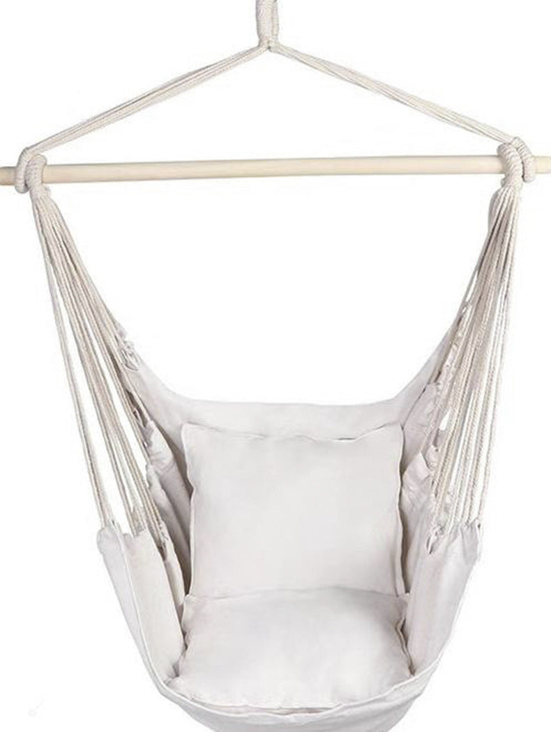 Portable Canvas Hammock Chair Indoor/Outdoor Swing Seat - FAIFCO