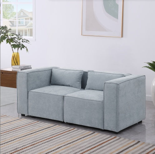 Modular Sofa BEIGE Chenille Fabric, Simple And Grand, The Seat And Back Is Very Soft. - FAIFCO