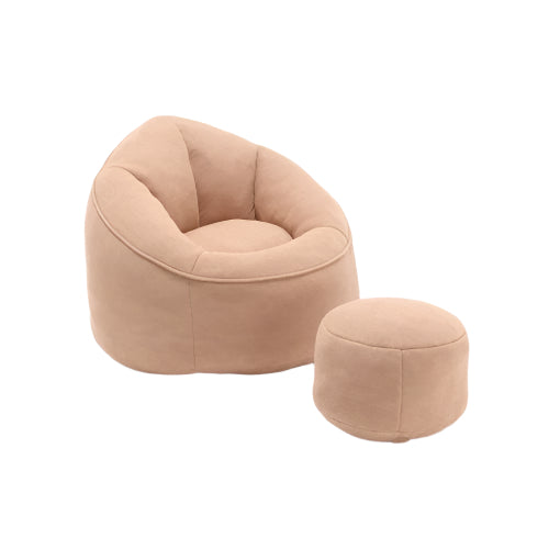 Foam Bean Bag Chair with Footrest - FAIFCO