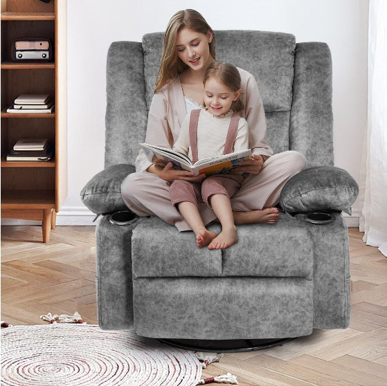 Deluxe Swivel Recliner with Massage & Heating - FAIFCO