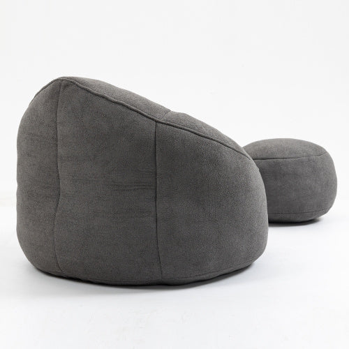 Foam Bean Bag Chair with Footrest - FAIFCO