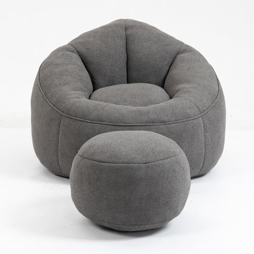Foam Bean Bag Chair with Footrest - FAIFCO