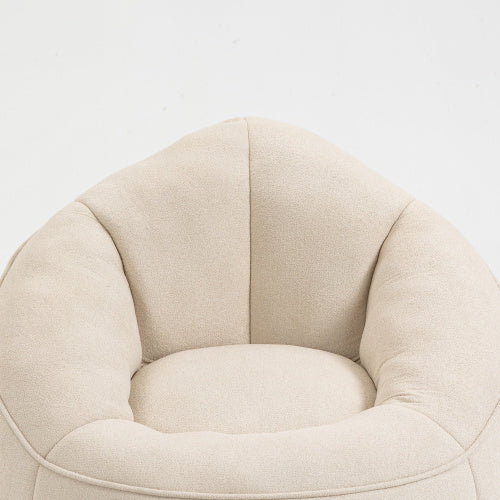 Compressed Foam Bean Bag Chair with Footrest - FAIFCO