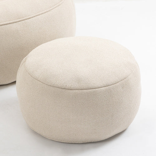 Compressed Foam Bean Bag Chair with Footrest - FAIFCO