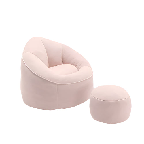 High-Pressure Foam Bean Bag Chair with Footrest – Comfy & Compressed Lounge Seat - FAIFCO