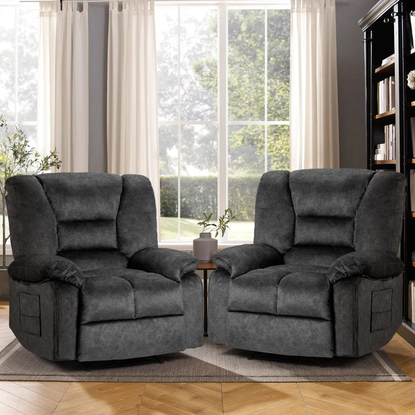 Ergonomic Recliner Chair with Massage & Heating - FAIFCO
