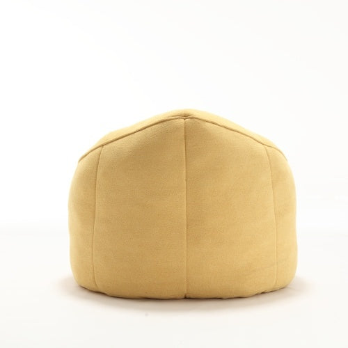 Yellow Compressed Bean Bag Chair with Footrest - FAIFCO