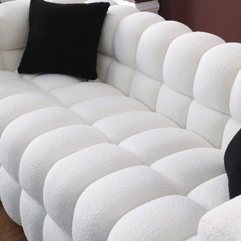Marshmallow Boucle Sofa 3 Seater - FAIFCO