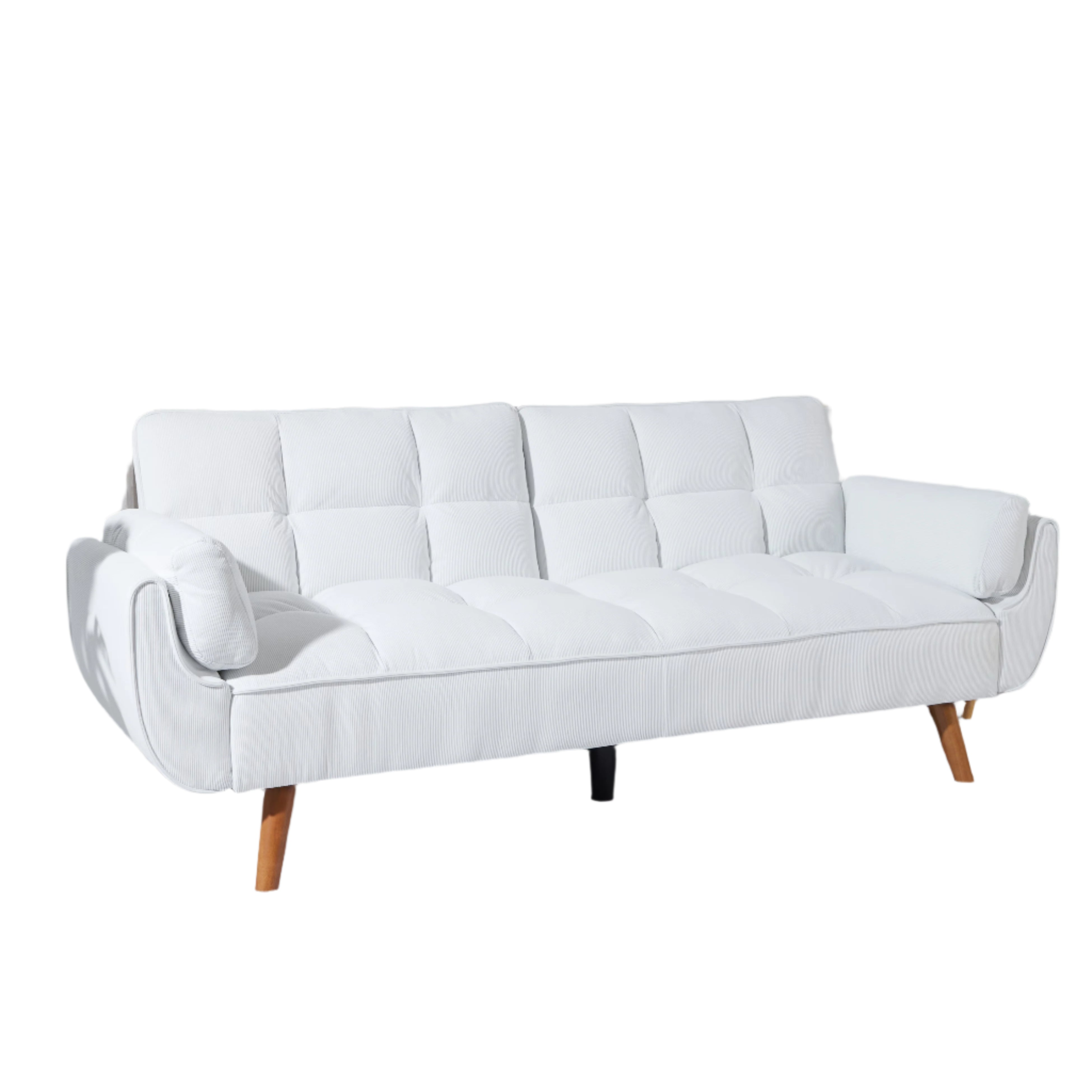 2064 Corduroy Sofa & Sofa Bed-Whitewhite Icon - FAIFCO