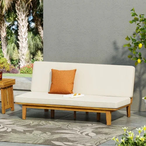 FAIF™ JILL DAYBED – Versatile Acacia Wood Daybed with Water-Resistant Cushions - FAIFCO