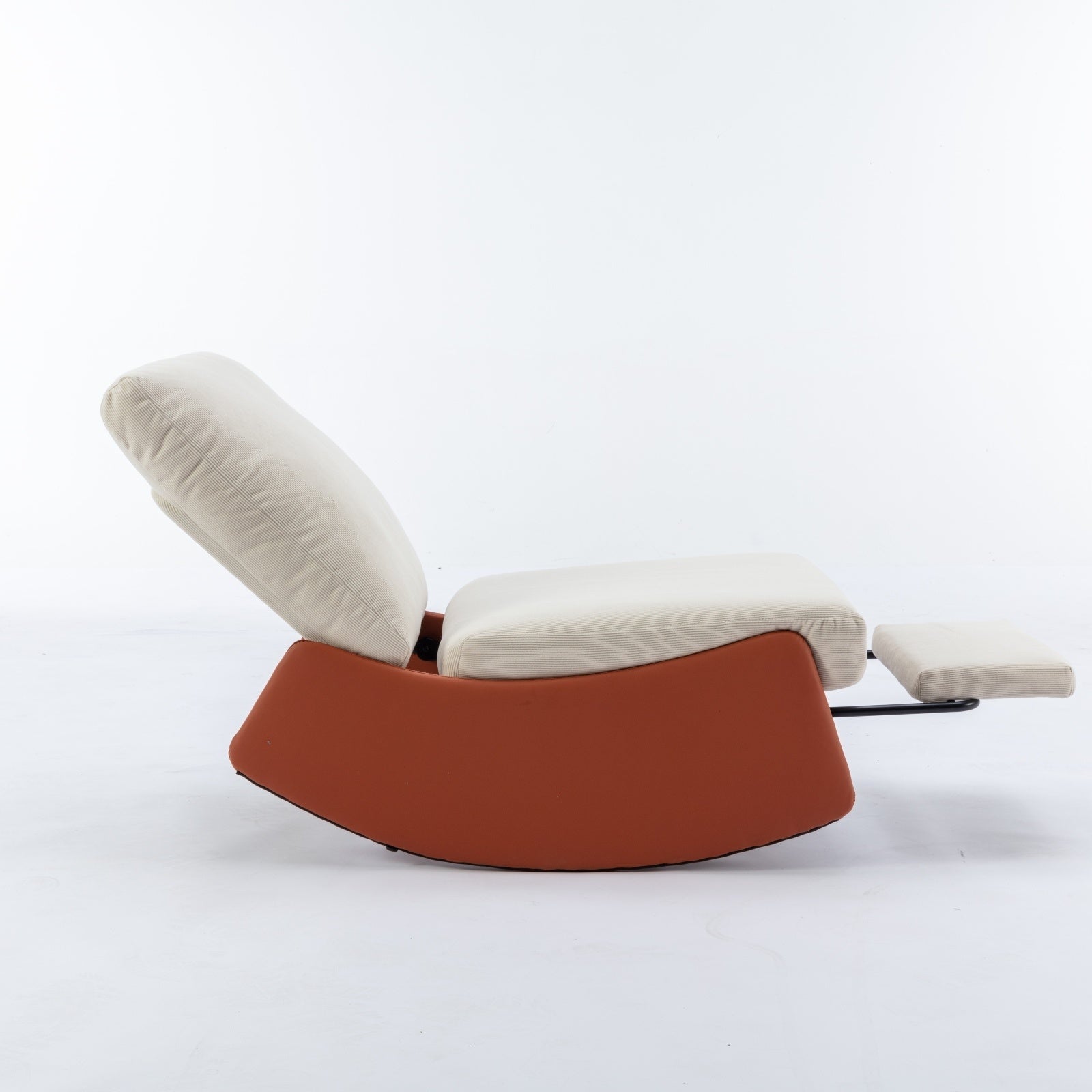 Modern Rocking Recliner Chair with Footrest – Comfy Accent Chair for Nursery & Reading - FAIFCO
