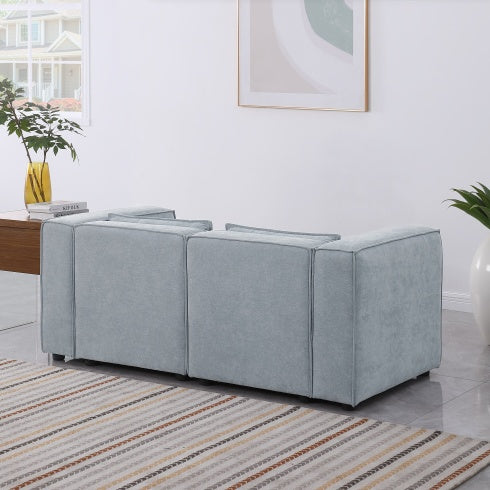 Modular Sofa BEIGE Chenille Fabric, Simple And Grand, The Seat And Back Is Very Soft. - FAIFCO