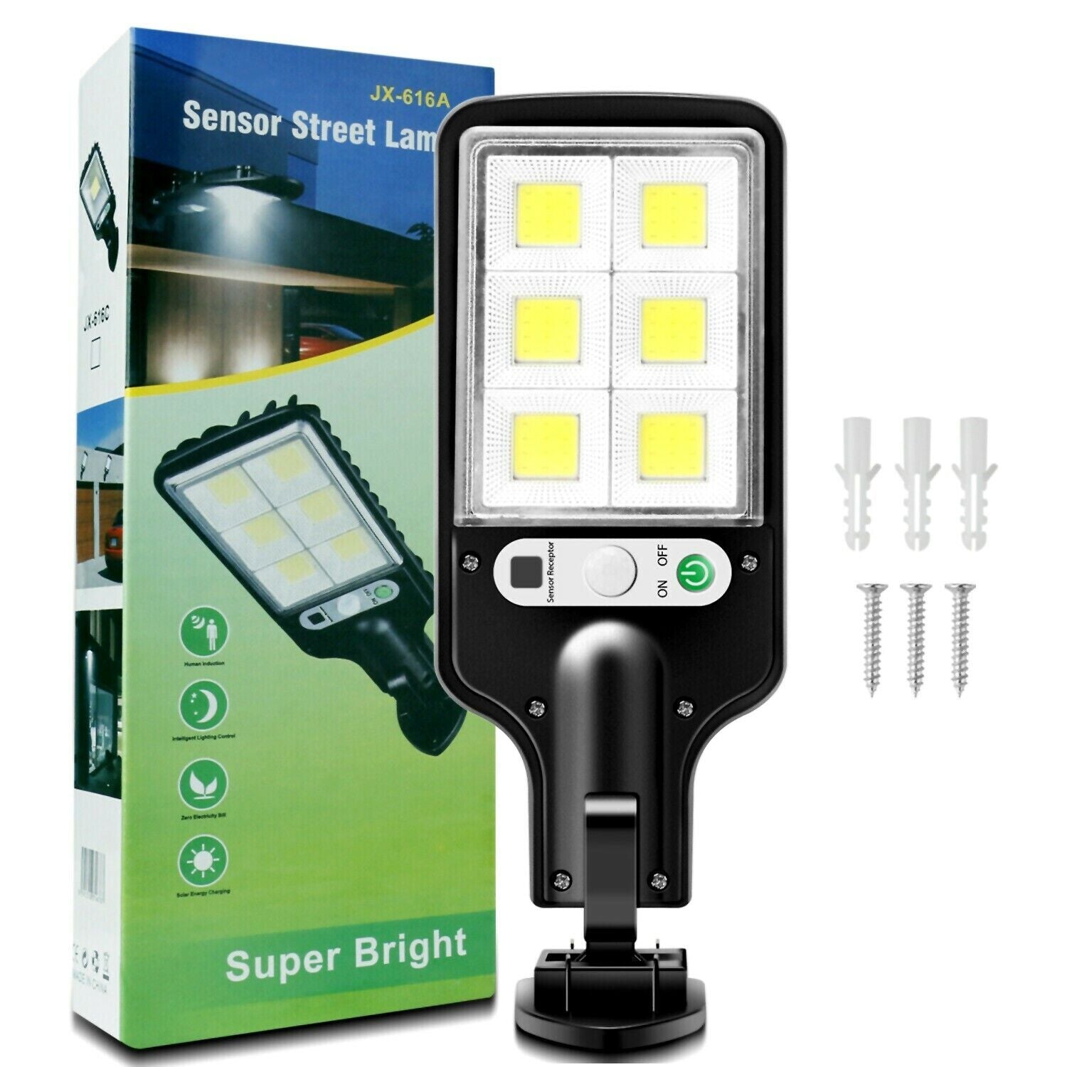 Solar-Powered PIR Motion Sensor Light
