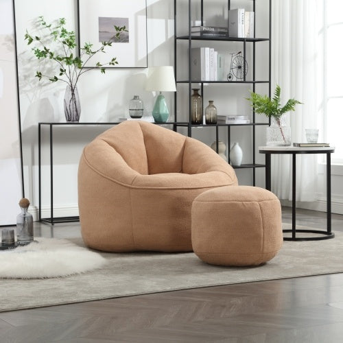 Foam Bean Bag Chair with Footrest - FAIFCO