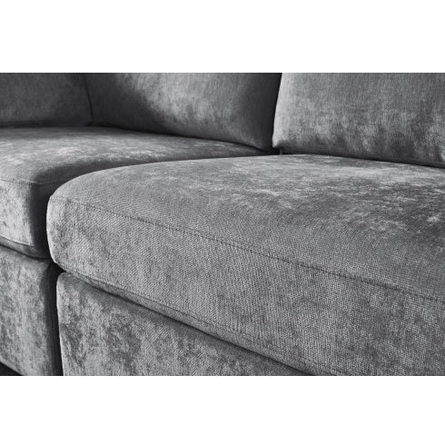 Modular Sofa Grey Chenille Fabric, Simple And Grand, The Seat And Back Is Very Soft. - FAIFCO