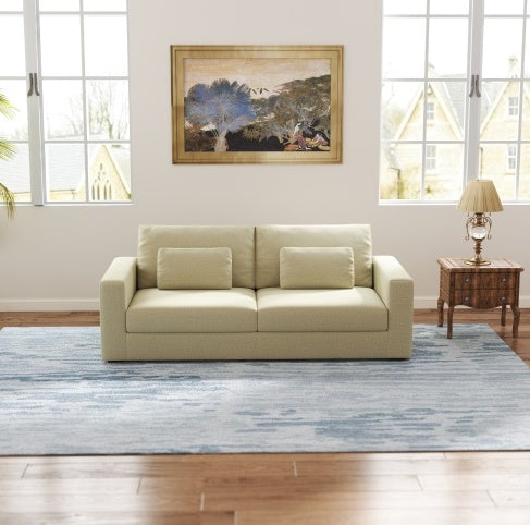 3-Seater Sofa – Beige, Comfy & Easy-Clean Design - FAIFCO