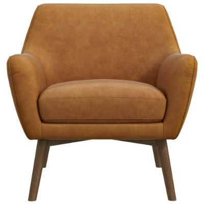 Panom Tan Leather Lounge Chair - FAIFCO