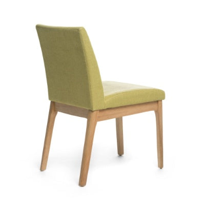 DINING CHAIR (Set of 2)  Green Fabric Upholstery - FAIFCO