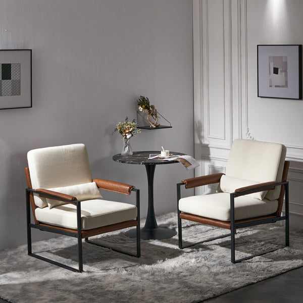 Modern Iron Frame Leisure Chair - FAIFCO