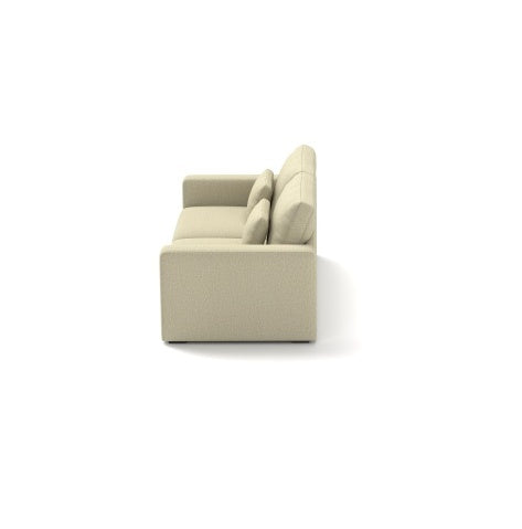 3-Seater Sofa – Beige, Comfy & Easy-Clean Design - FAIFCO