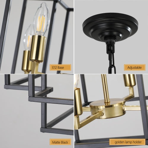 Industrial Farmhouse 8-Light Lantern Chandelie