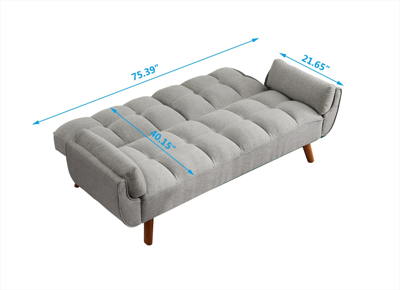 MarshMellow Grey Linen Sofa 2-Seater Lounge - FAIFCO
