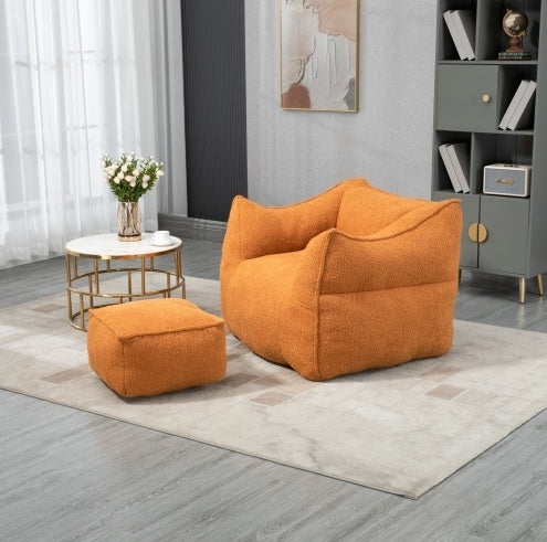 FAIF™ Bean Bag Chair Lounge Sofa – Comfortable and Durable Boucle Lounger for Living Room & Bedroom - FAIFCO