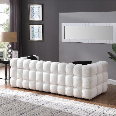 Marshmallow Boucle Sofa 3 Seater - FAIFCO