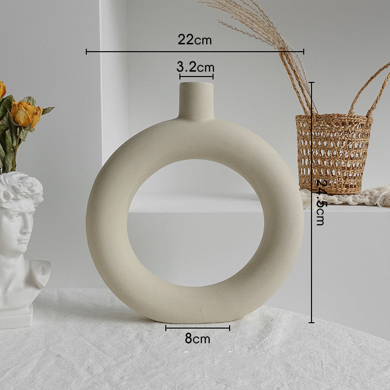 Minimalist Ceramic Vase for Living Room