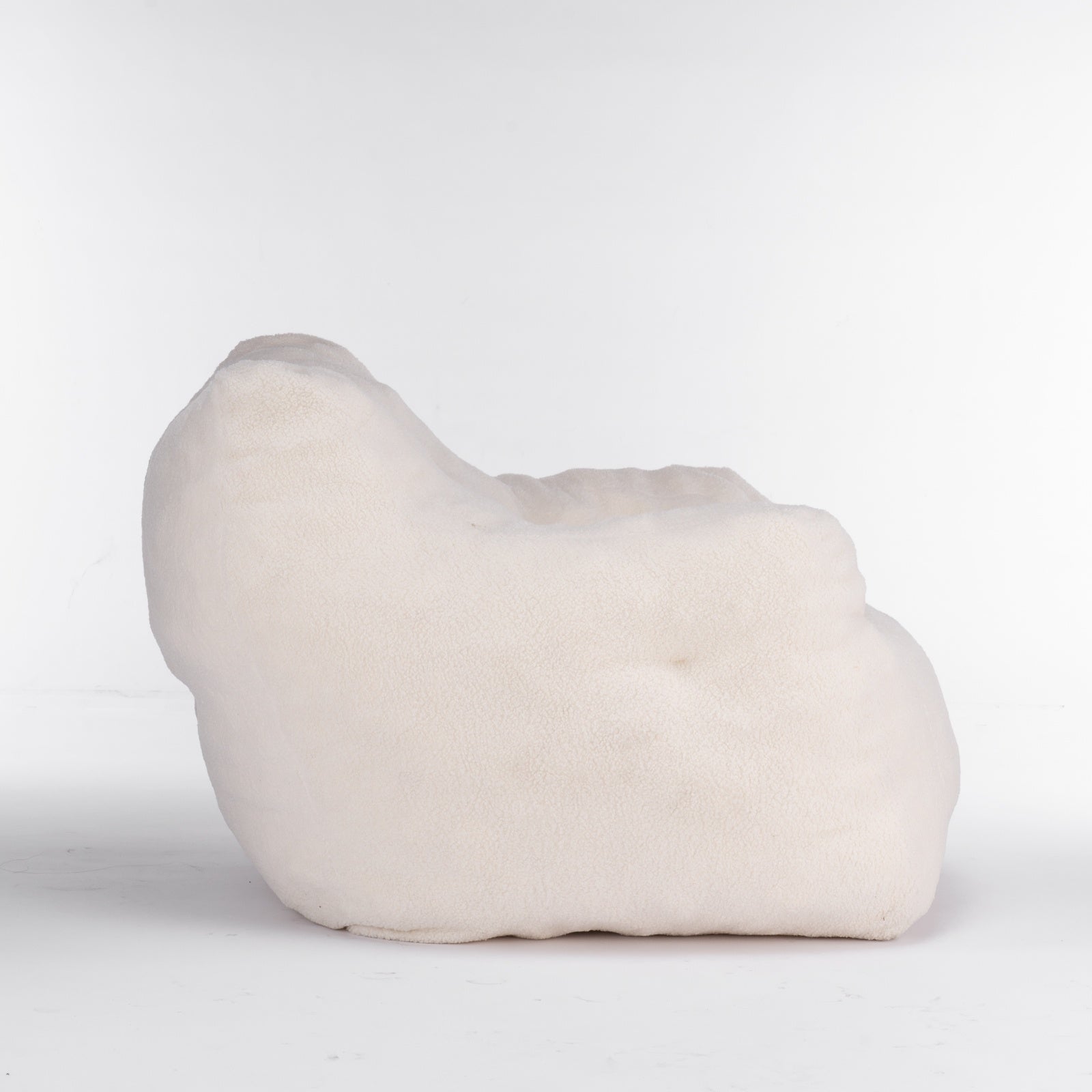 Ivory Teddy Tufted Bean Bag Chair – Soft & Cozy Seating - FAIFCO