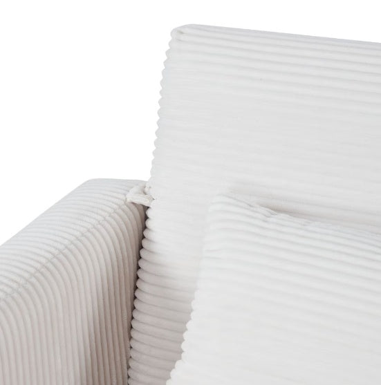 Linen Sofa Seats In Beige - FAIFCO