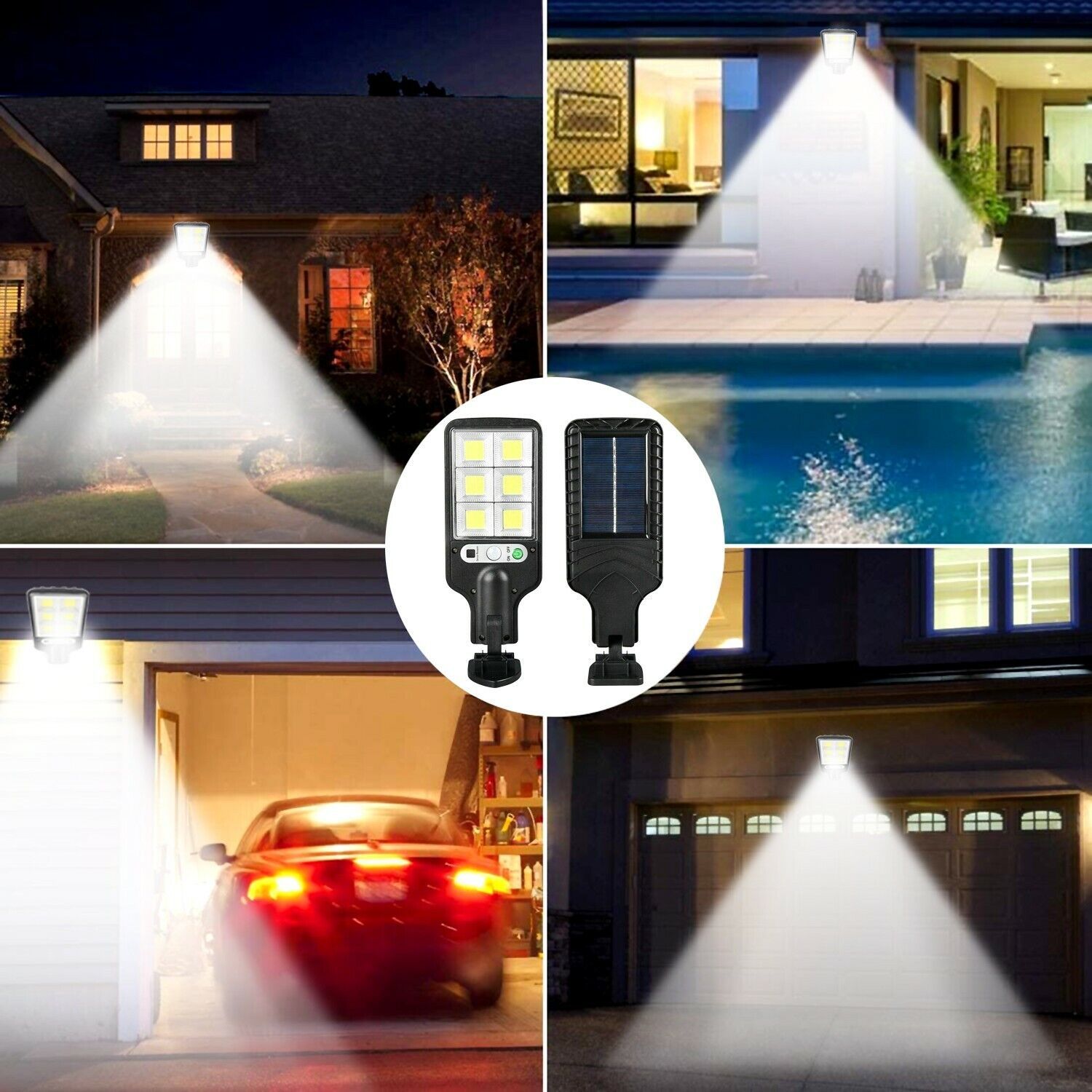 Solar-Powered PIR Motion Sensor Light