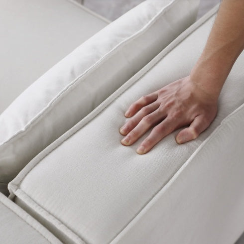 Modular Sofa BEIGE Chenille Fabric, Simple And Grand, The Seat And Back Is Very Soft. - FAIFCO