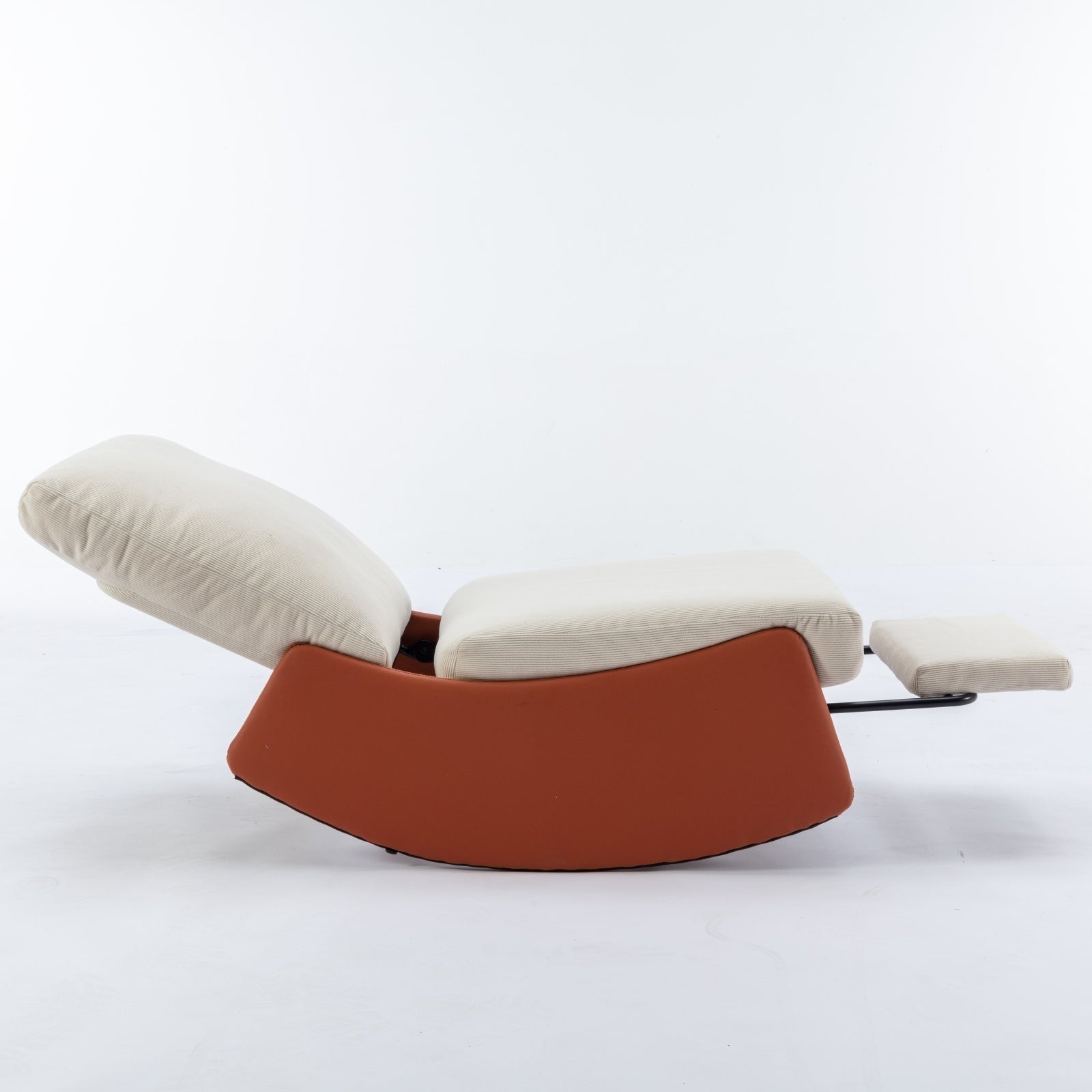 Modern Rocking Recliner Chair with Footrest – Comfy Accent Chair for Nursery & Reading - FAIFCO