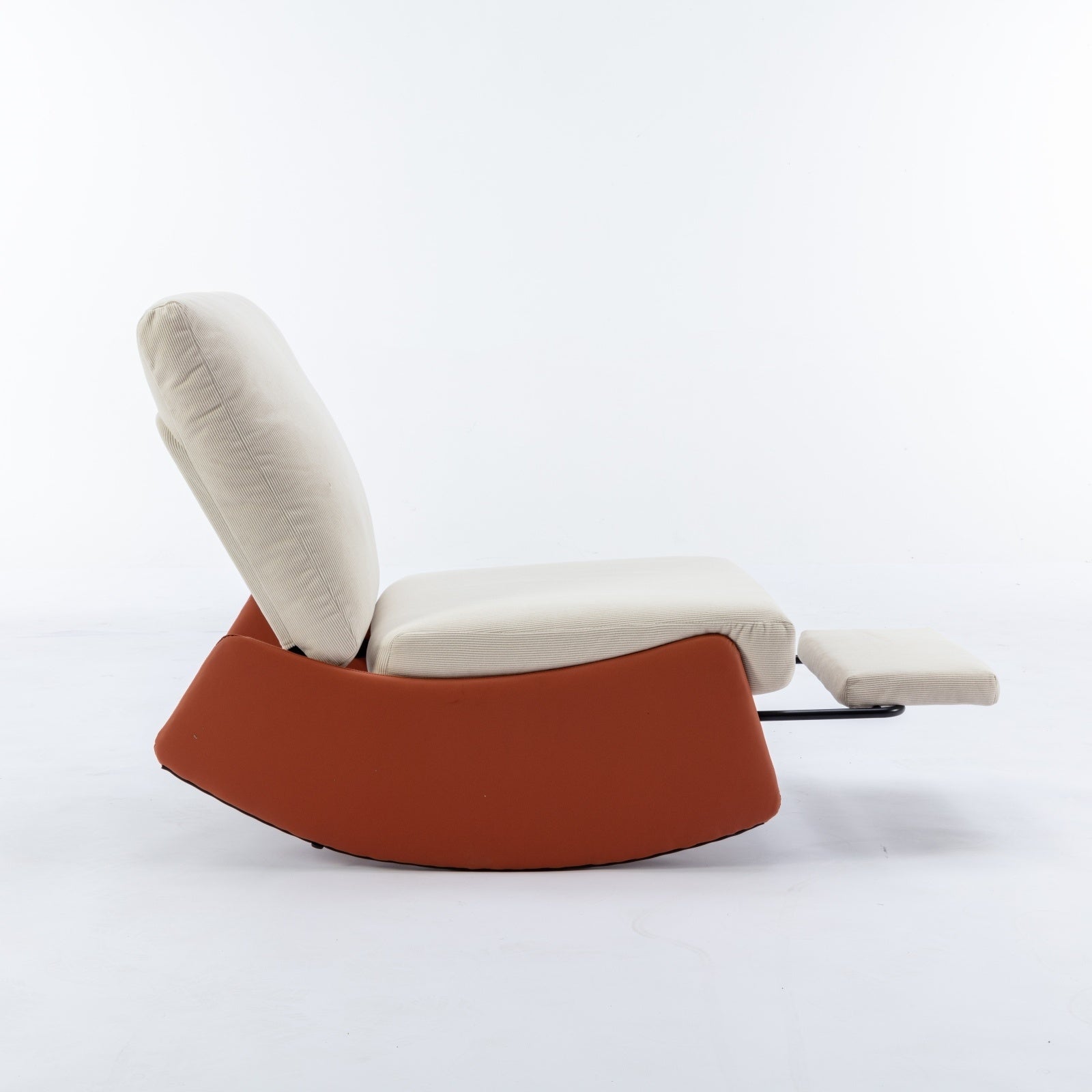 Modern Rocking Recliner Chair with Footrest – Comfy Accent Chair for Nursery & Reading - FAIFCO