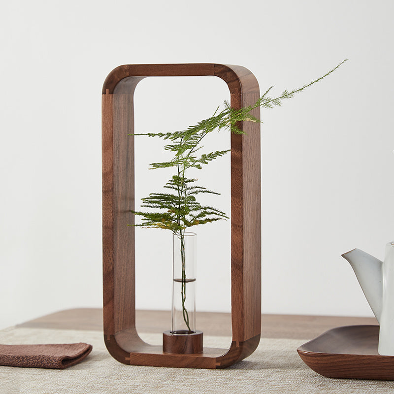 Modern Wooden Vase for Home