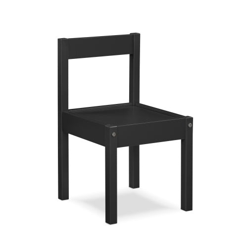 3-Piece Dry Erase Kids Table Two Chair Set, Black - FAIFCO