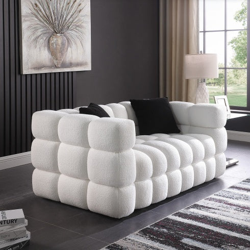 Marshmallow Sofa,boucle Sofa ,BLACK Color, - FAIFCO