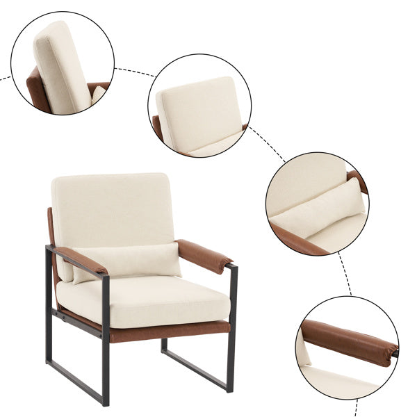 Modern Iron Frame Leisure Chair - FAIFCO