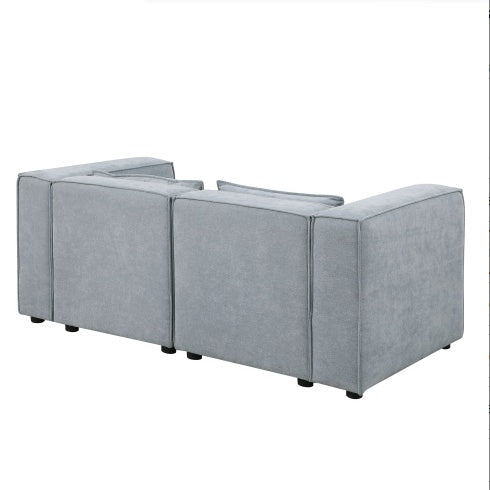 Modular Sofa BEIGE Chenille Fabric, Simple And Grand, The Seat And Back Is Very Soft. - FAIFCO