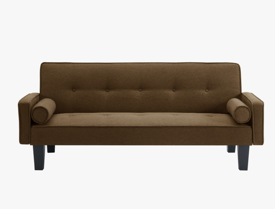 Fabric Sofa, Medieval Love Seat Sofa Furniture, With Pillows, Living Room Button Tufted Sofa
