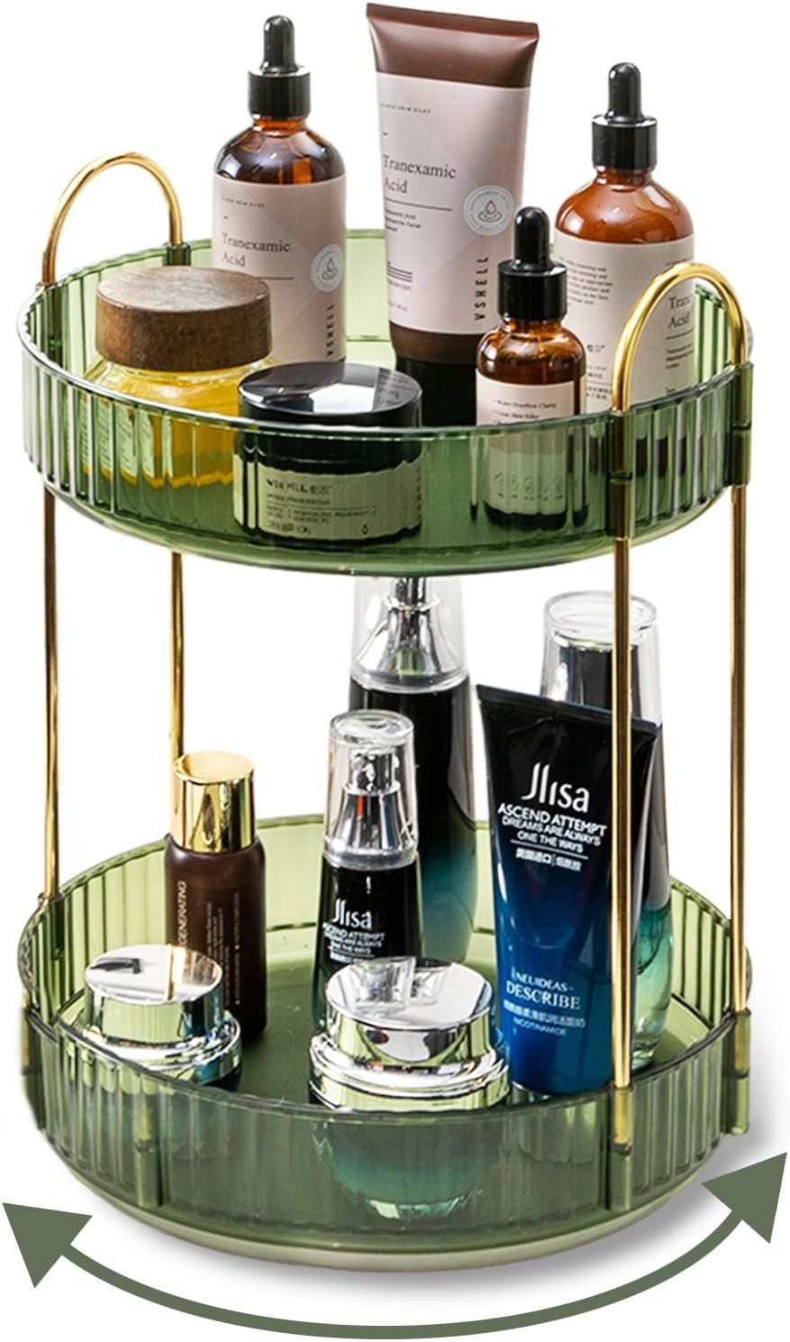 360 Rotating Makeup Organizer - 3-Size